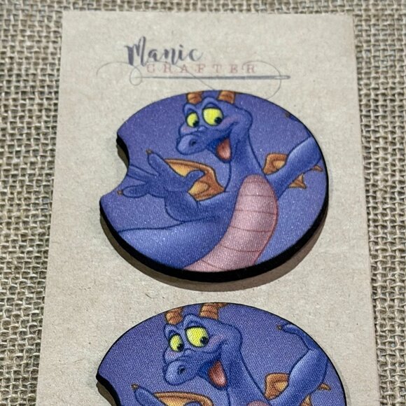 Imagination Dragon - Sublimation Car Coasters - Picture 2 of 3